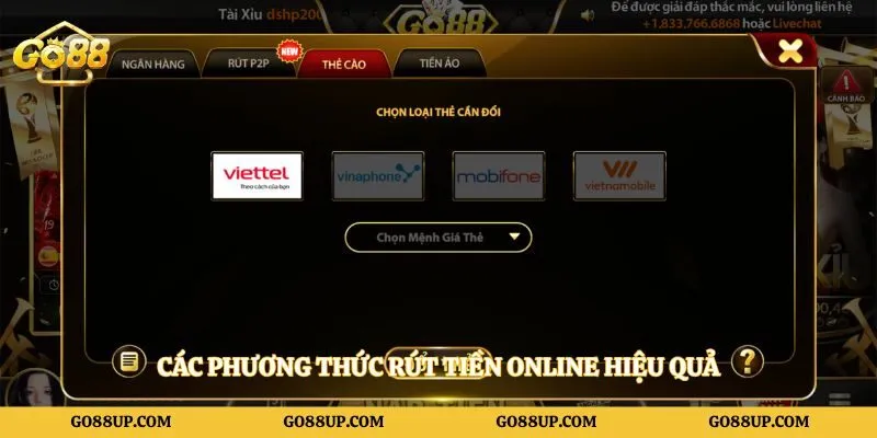 Các phương thức rút tiền online hiệu quả