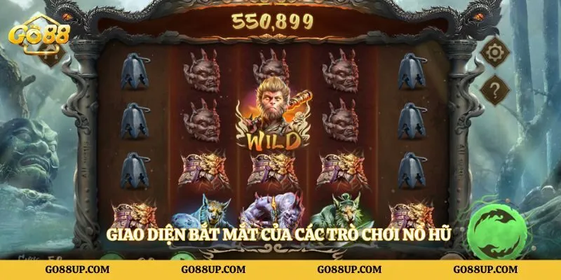 Giao diện bắt mắt của các trò chơi nổ hũ 