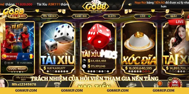 Trách nhiệm của hội viên tham gia nền tảng